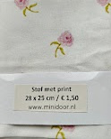 stof met bloemmotief