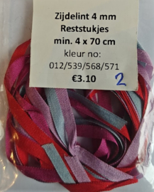 Zijdelint  4 mm - 4 x 70 cm