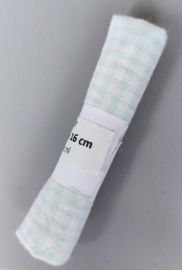 Ruit stof 2 mm - Mint Groen / Wit