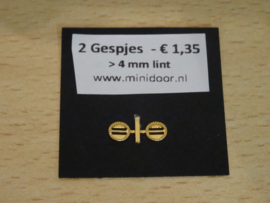 Gespje  > 4 mm - Goud/Zilver