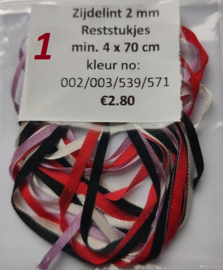 Zijdelint 2 mm - 4 x 70 cm