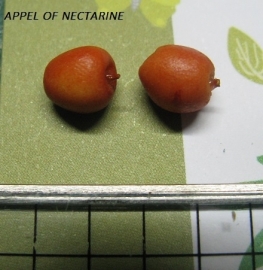Rode appel of Nectarine