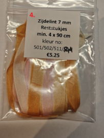 Zijdelint 7 mm - 4 x 90 cm