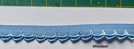 Faston katoenen band (antiek) - 12 mm / blauw