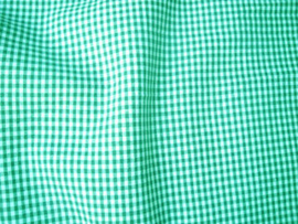 Ruit stof 2 mm - Groen / Wit