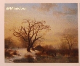 Print: Schilderij 'Winterlandschap"