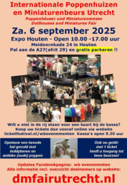 Zaterdag 6 september - Poppenhuizen en Miniaturenbeurs Utrecht