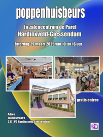 Zaterdag 29 maart - Kleine Poppenhuisbeurs in Hardinxveld-Giessendam