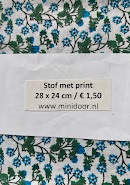 stof met bloemmotief