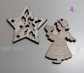 Houten Kerstfiguren (4)