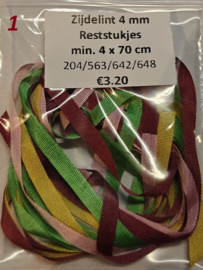 Zijdelint  4 mm - 4 x 70 cm