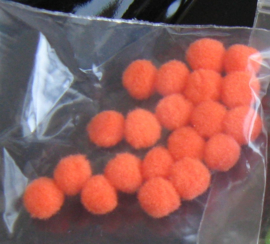 Pompons 3 mm - oranje