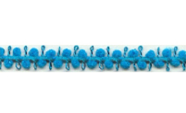 Pompomband 7 mm - Turquoise