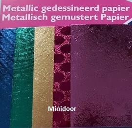 5 velletjes metaal papier