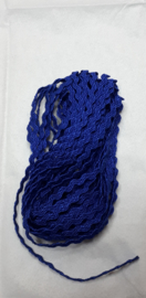 Zigzagband 2 mm - 3m blauw