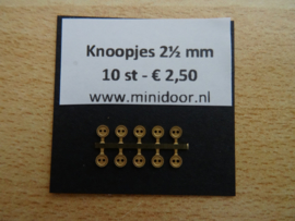 KN52 - Koperkleurig knoopje 2½ mm