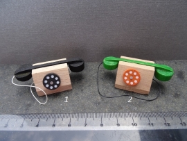 Houten telefoon