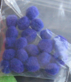 Pompons 3 mm - paars