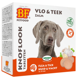 beginnen Grootte Actief Biofood Knoflook Zalm, anti vlo & teek | Tabletten | Hondensnackies.nl