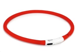 Beeztees Safety Gear USB Halsband Rood