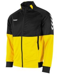 Hummel Authentic poly FZ jacket geelzwart (108013 4800 Hummel Authentic poly FZ jacket geelzwart (108013 4800