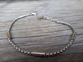 Stainless steel armbandje schakel 16