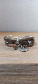 Armband leer bruin