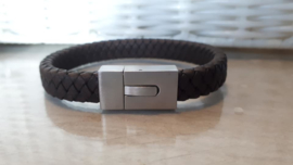 RAW leren armband bruin