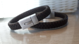 RAW leren armband bruin