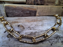 Stainless steel armband grof 14