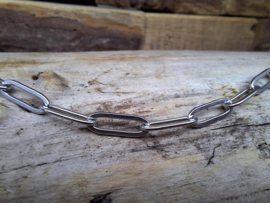 Stainless steel armband grof 18