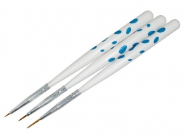 3 Ergonomic Nailart brushset