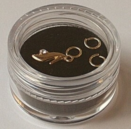 Piercing schoentje (goud)