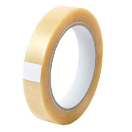 Tape PVC transparant 19 mm x 66 mtr