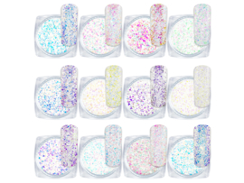 02 - NailArt Diamond Glitter Mix (12st.)