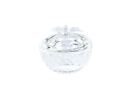 Dappen Dish Glass with Lid round -non coloured