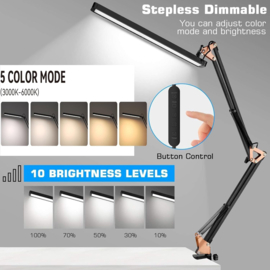 1 - LED lamp met tafelKlem [Energieklasse F]