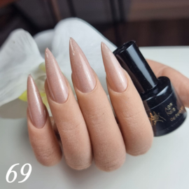 ASF Gelpolish 8ml. kleur 69 Glitter Nude