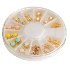 nail jewels (12 items - van elk 2st.)
