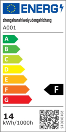 1 - LED lamp met tafelKlem [Energieklasse F]