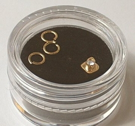 Piercing hartje (goud)