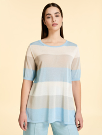 Marina Rinaldi - Viscose  crepe jumper - ski blue 