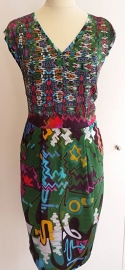 MLY by Emily Hermans - Silk summer stretch dress - Graffitie print