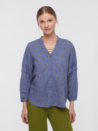 Nicethings - Little bloom print slub shirt