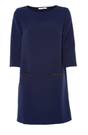 Gazel - Dress Blue with bronz pockets
