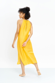 Jungle Folk - Ella Dress - Banana Yellow - Silk/Cotton