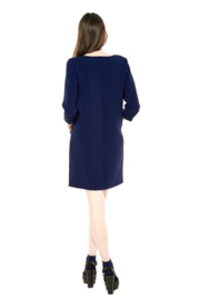 Gazel - Dress Blue with bronz pockets