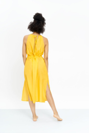 Jungle Folk - Ella Dress - Banana Yellow - Silk/Cotton