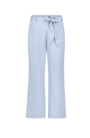 MaraMay - linnen broek - lichtblauw