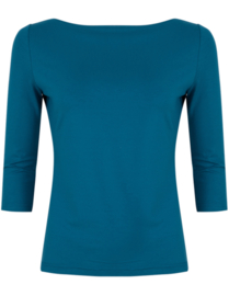 Very Cherry - Boatneck Top - Ocean blue